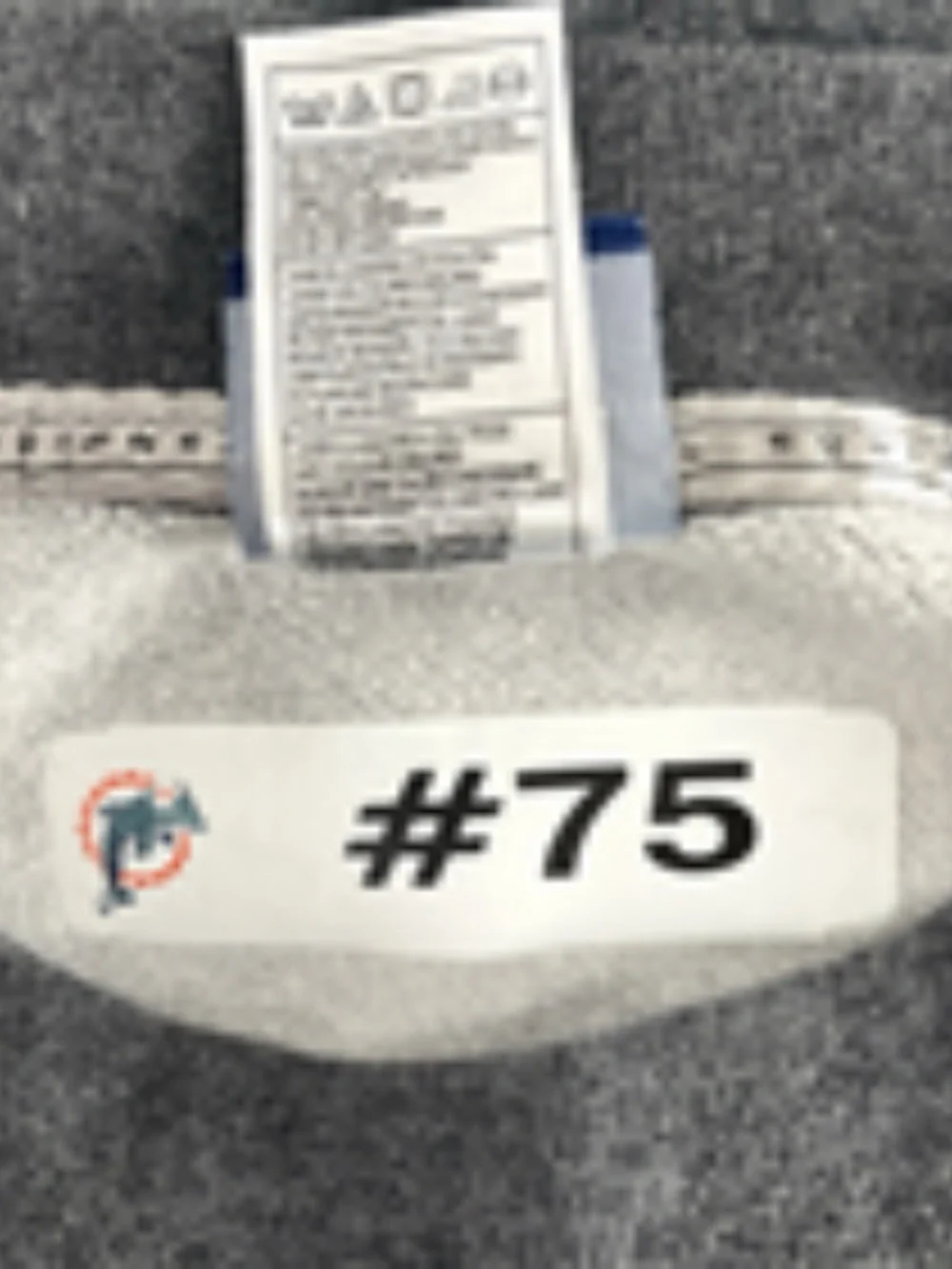 VTG Reebok NFL Equipment Miami Dolphins Player-Issued Practice Crewneck 4X #75